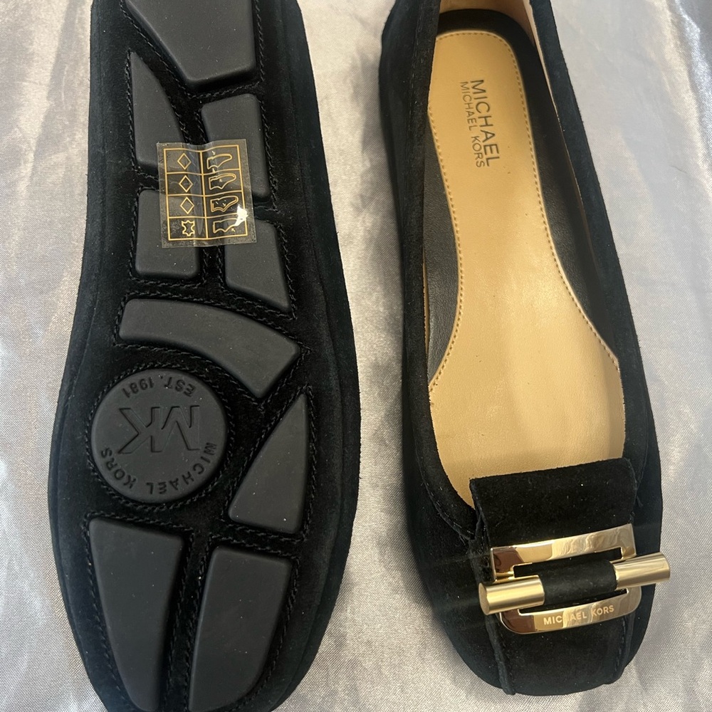 Michael Kors Black velvet flats - Picture 3 of 4
